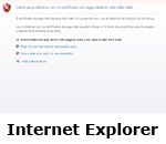Aviso de seguridad Internet Explorer (Se abrir en una nueva ventana)